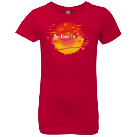 T-Shirts Red / YXS Here Comes The Sun (1) Girls Premium T-Shirt