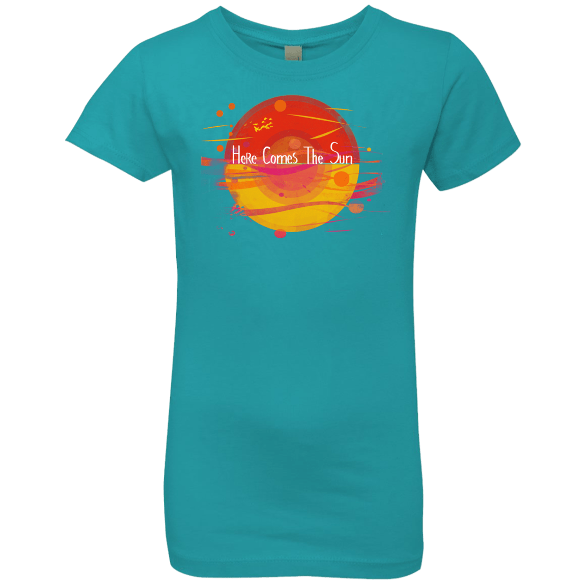 T-Shirts Tahiti Blue / YXS Here Comes The Sun (1) Girls Premium T-Shirt
