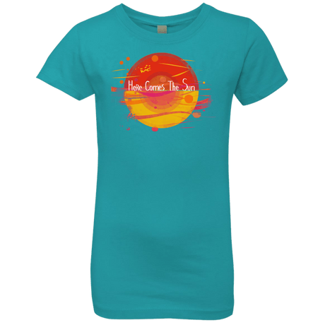 T-Shirts Tahiti Blue / YXS Here Comes The Sun (1) Girls Premium T-Shirt
