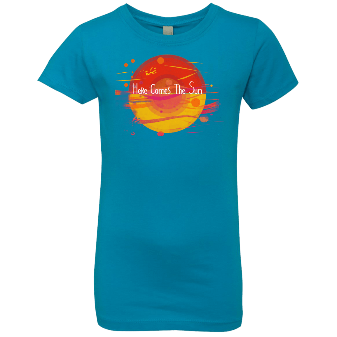 T-Shirts Turquoise / YXS Here Comes The Sun (1) Girls Premium T-Shirt