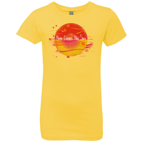 T-Shirts Vibrant Yellow / YXS Here Comes The Sun (1) Girls Premium T-Shirt