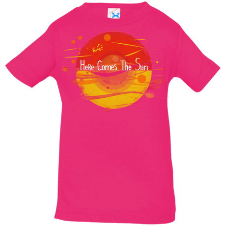 T-Shirts Hot Pink / 6 Months Here Comes The Sun (1) Infant Premium T-Shirt