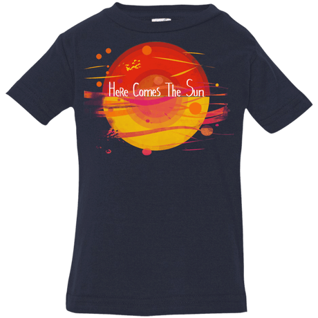 T-Shirts Navy / 6 Months Here Comes The Sun (1) Infant Premium T-Shirt