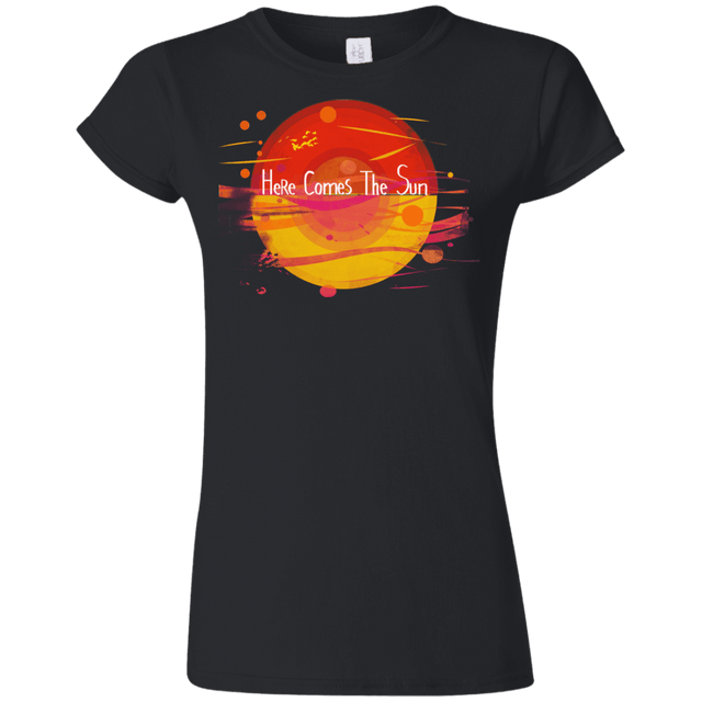 T-Shirts Black / S Here Comes The Sun (1) Junior Slimmer-Fit T-Shirt