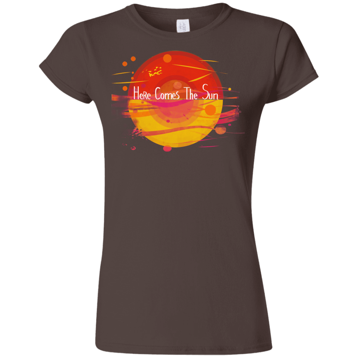 T-Shirts Dark Chocolate / S Here Comes The Sun (1) Junior Slimmer-Fit T-Shirt