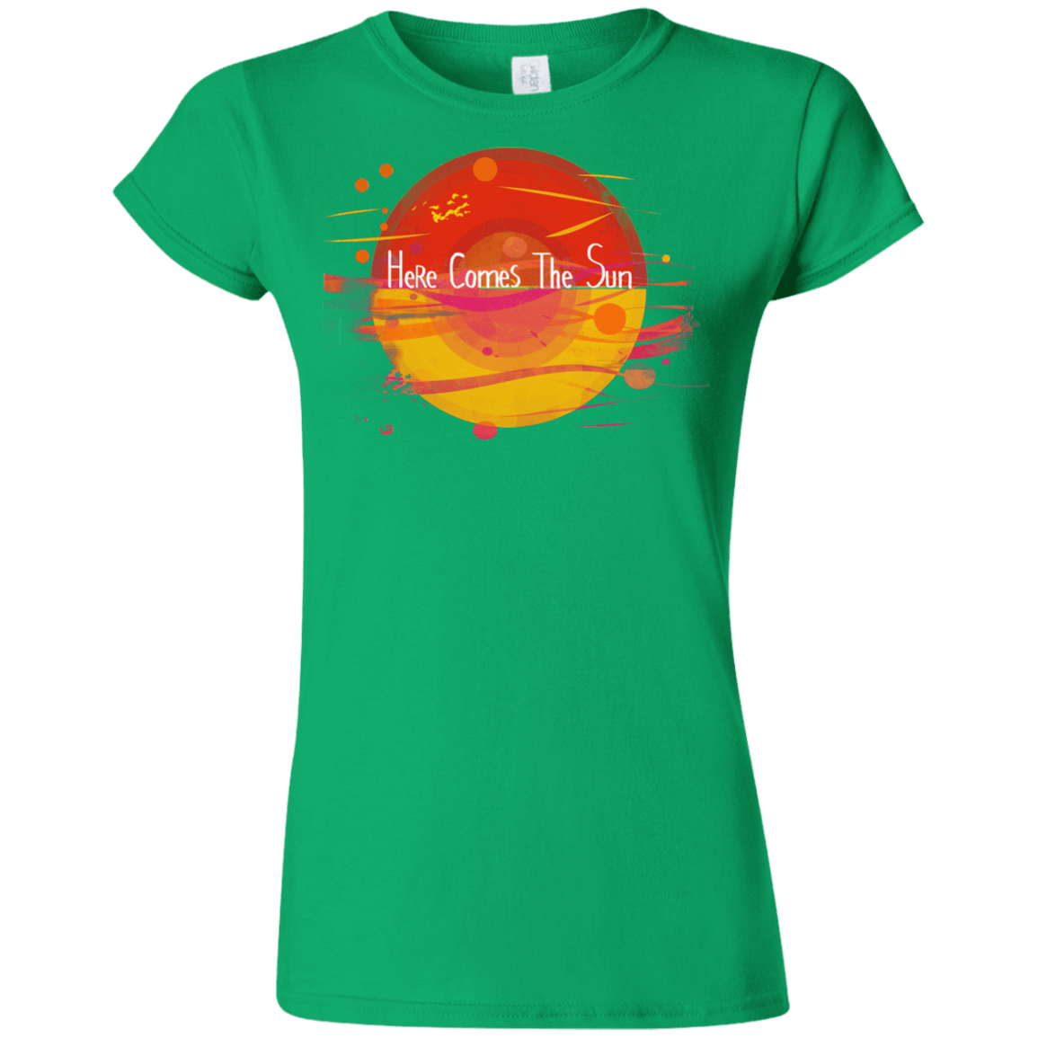 T-Shirts Irish Green / S Here Comes The Sun (1) Junior Slimmer-Fit T-Shirt