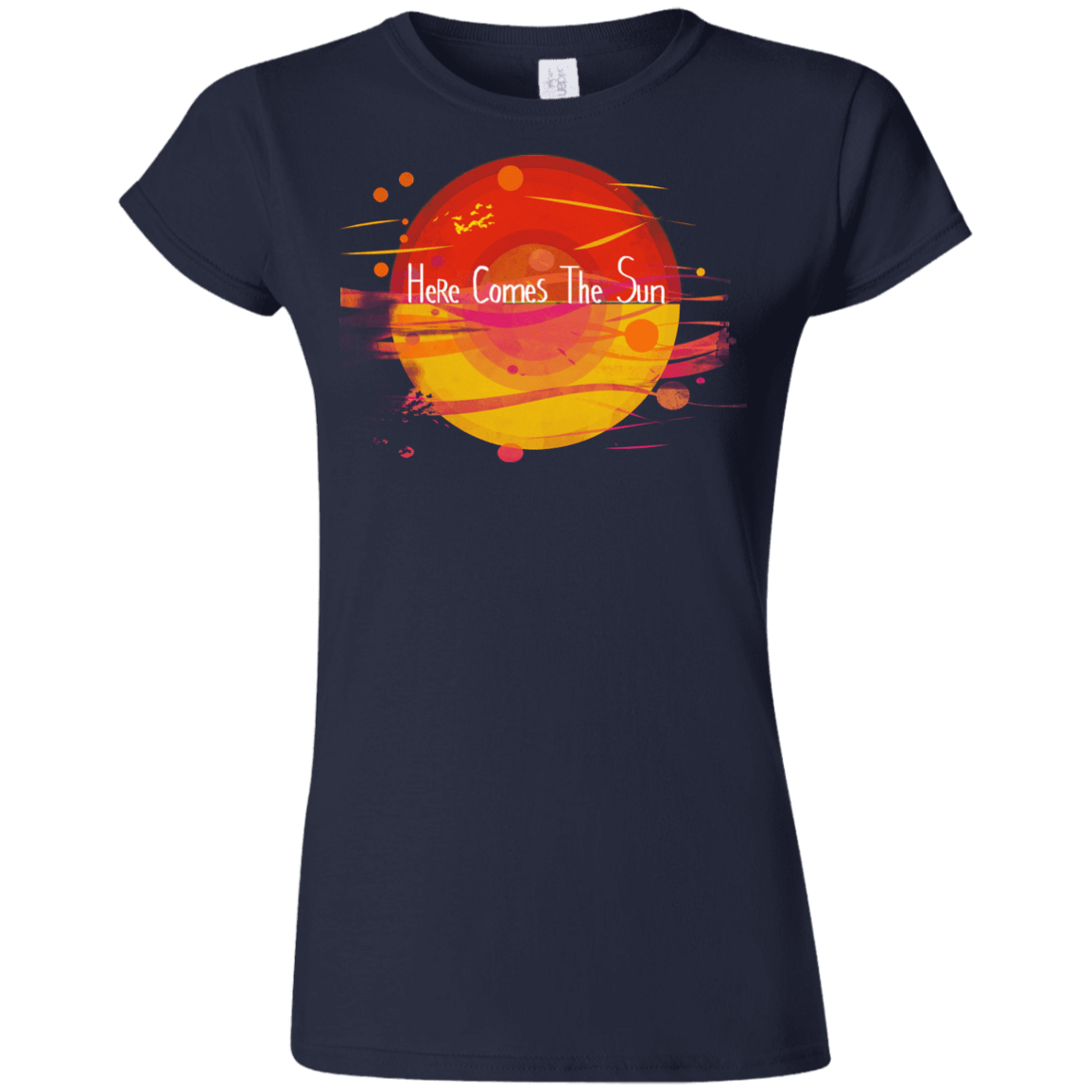 T-Shirts Navy / S Here Comes The Sun (1) Junior Slimmer-Fit T-Shirt