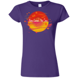 T-Shirts Purple / S Here Comes The Sun (1) Junior Slimmer-Fit T-Shirt