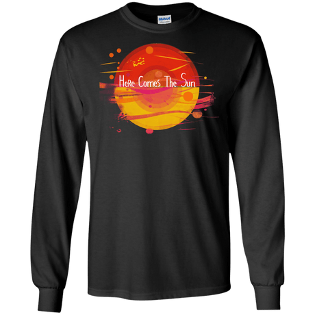 T-Shirts Black / S Here Comes The Sun (1) Men's Long Sleeve T-Shirt