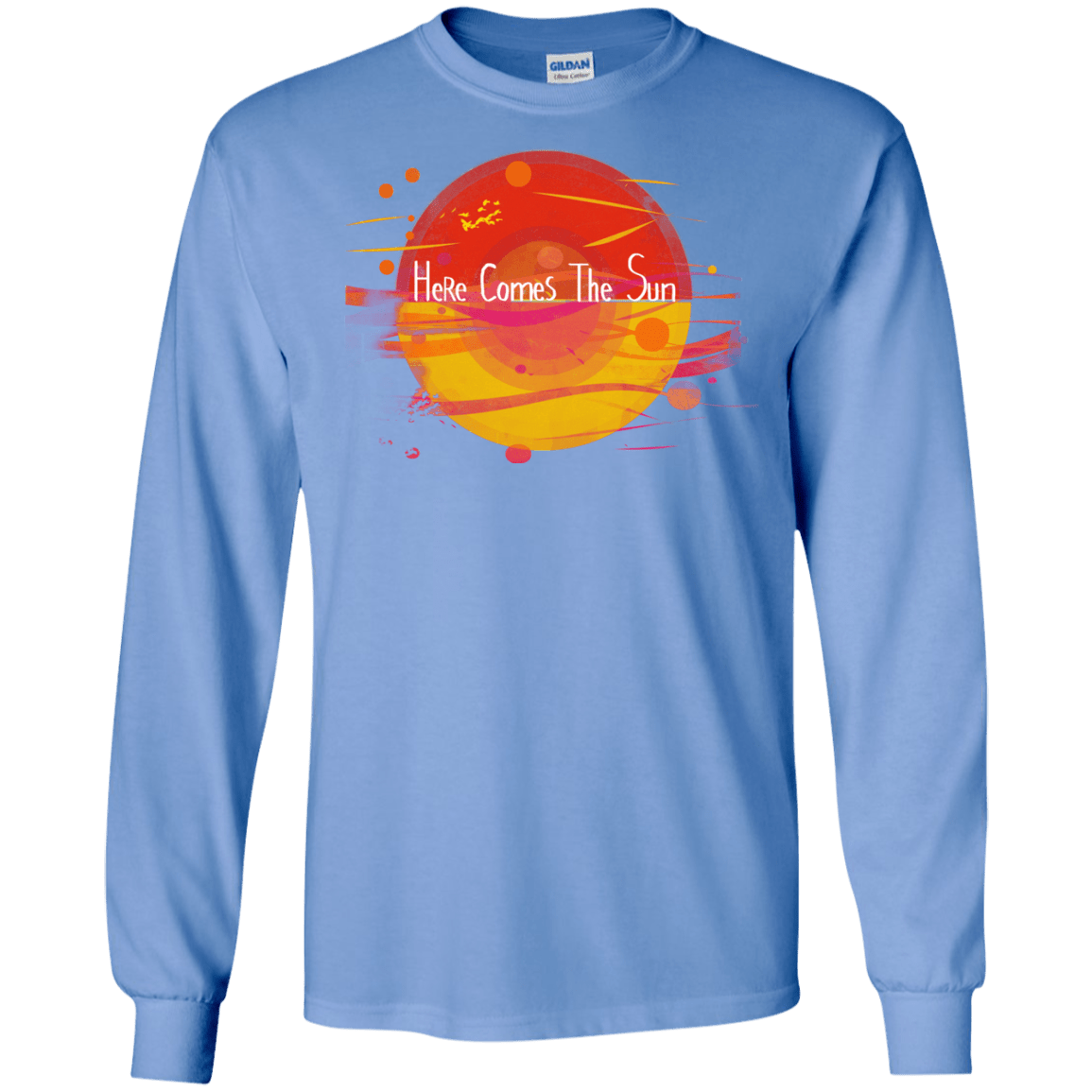 T-Shirts Carolina Blue / S Here Comes The Sun (1) Men's Long Sleeve T-Shirt