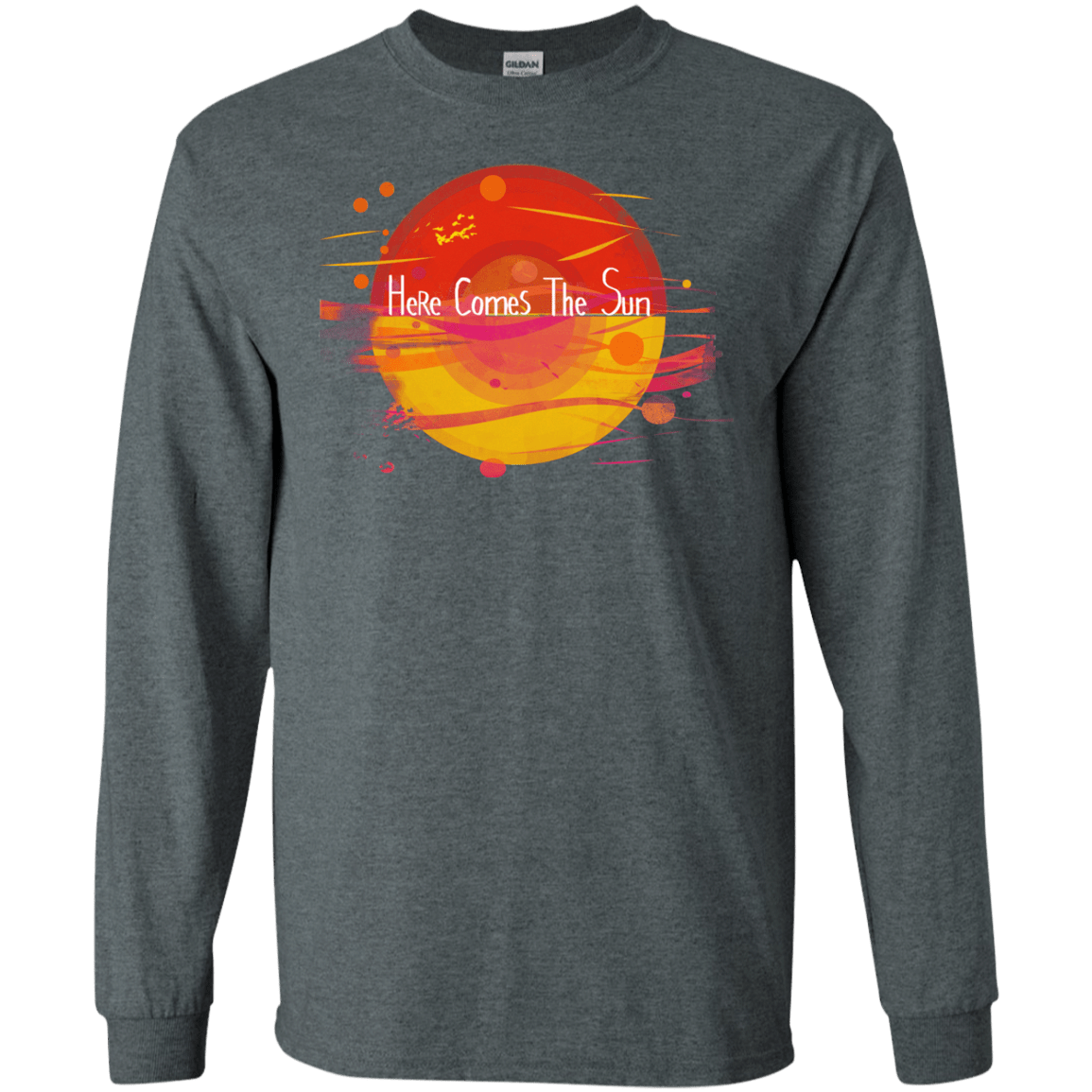 T-Shirts Dark Heather / S Here Comes The Sun (1) Men's Long Sleeve T-Shirt