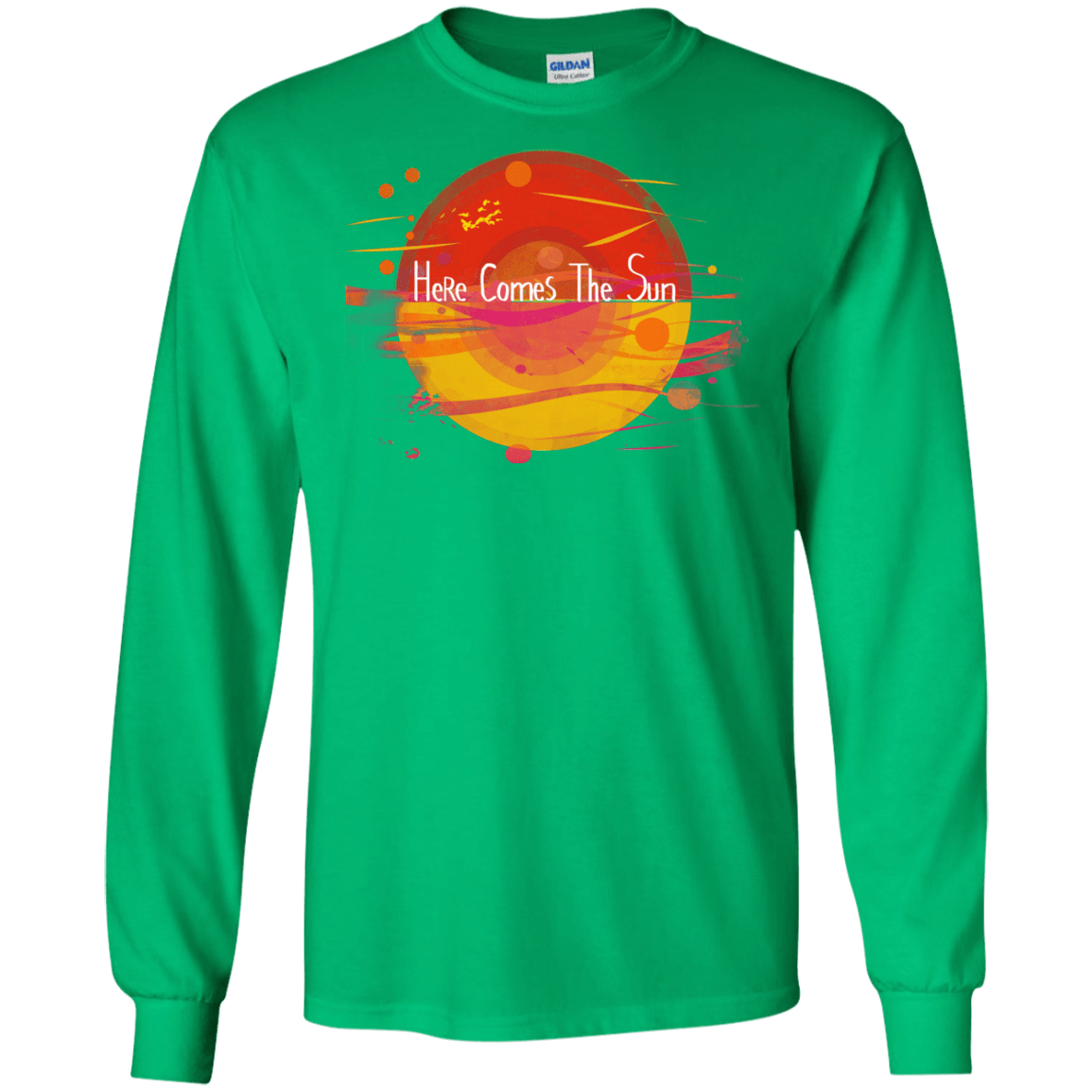 T-Shirts Irish Green / S Here Comes The Sun (1) Men's Long Sleeve T-Shirt