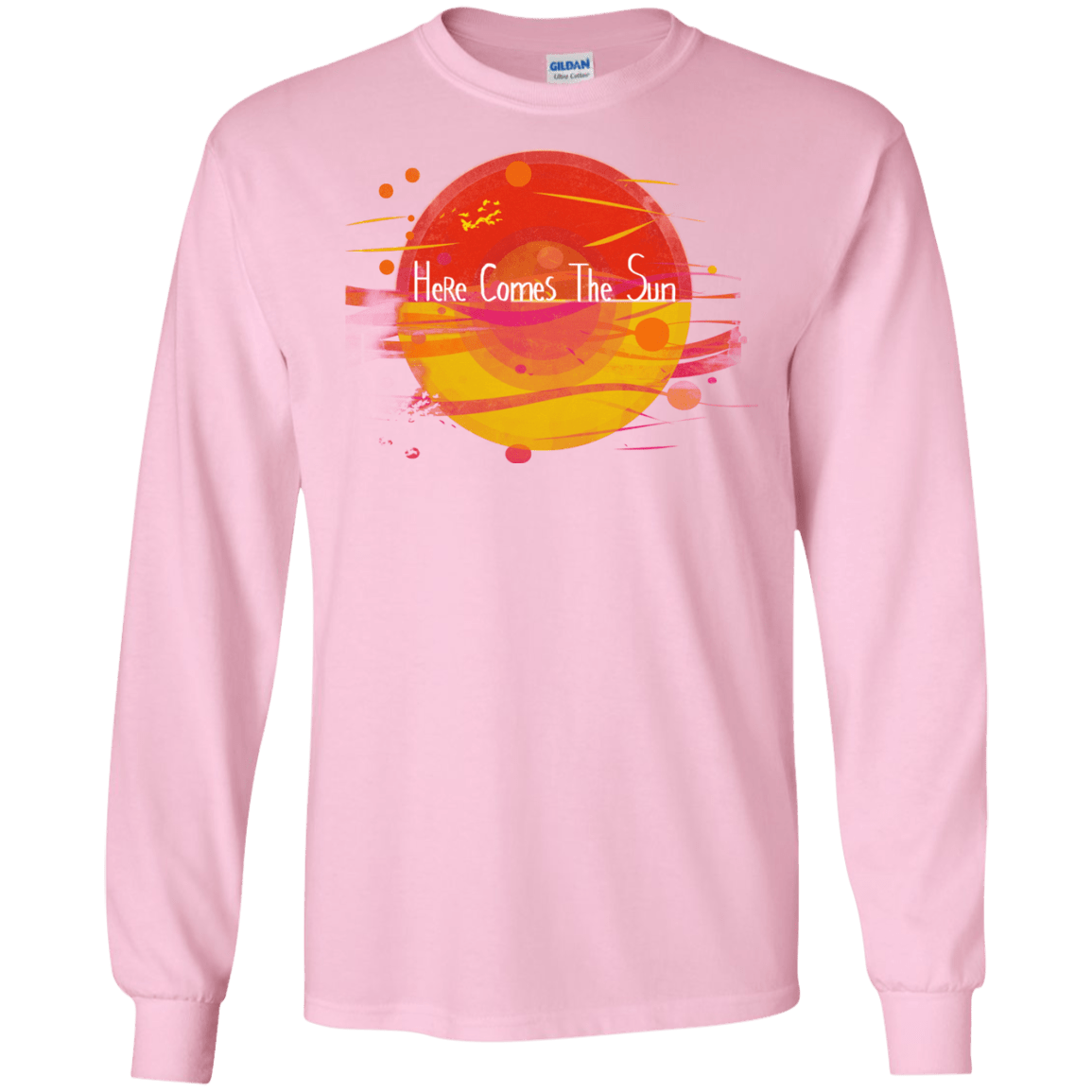 T-Shirts Light Pink / S Here Comes The Sun (1) Men's Long Sleeve T-Shirt