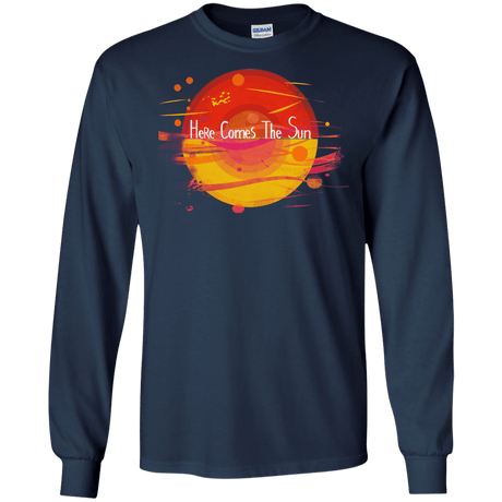 T-Shirts Navy / S Here Comes The Sun (1) Men's Long Sleeve T-Shirt