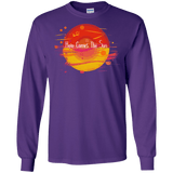 T-Shirts Purple / S Here Comes The Sun (1) Men's Long Sleeve T-Shirt