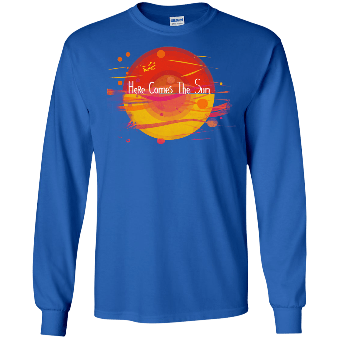 T-Shirts Royal / S Here Comes The Sun (1) Men's Long Sleeve T-Shirt