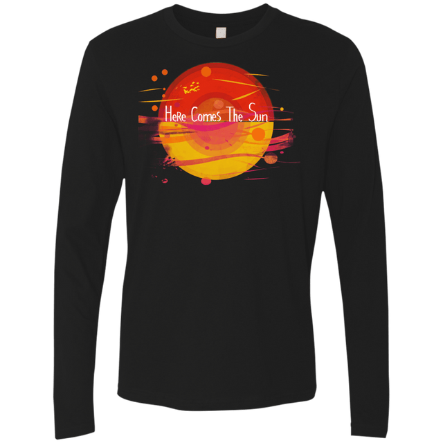 T-Shirts Black / S Here Comes The Sun (1) Men's Premium Long Sleeve