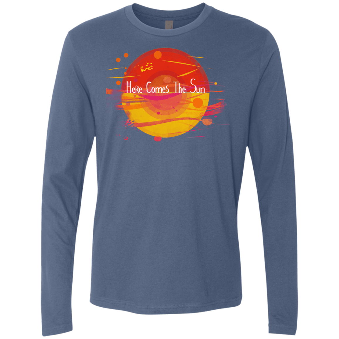 T-Shirts Indigo / S Here Comes The Sun (1) Men's Premium Long Sleeve