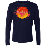 T-Shirts Midnight Navy / S Here Comes The Sun (1) Men's Premium Long Sleeve
