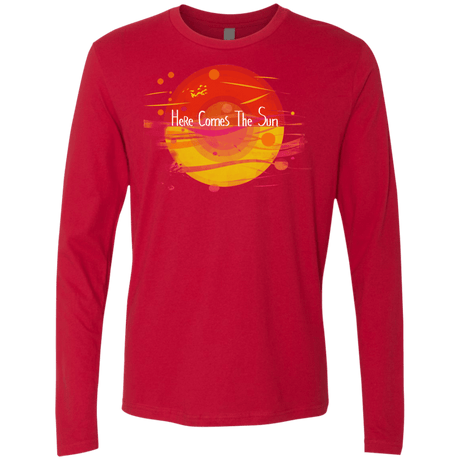 T-Shirts Red / S Here Comes The Sun (1) Men's Premium Long Sleeve
