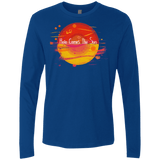 T-Shirts Royal / S Here Comes The Sun (1) Men's Premium Long Sleeve