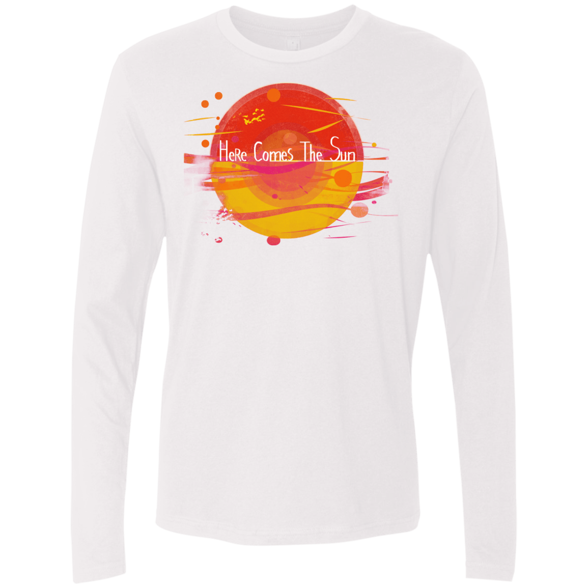 T-Shirts White / S Here Comes The Sun (1) Men's Premium Long Sleeve