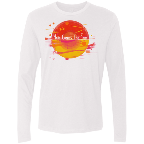 T-Shirts White / S Here Comes The Sun (1) Men's Premium Long Sleeve