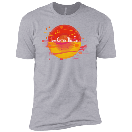 T-Shirts Heather Grey / X-Small Here Comes The Sun (1) Men's Premium T-Shirt