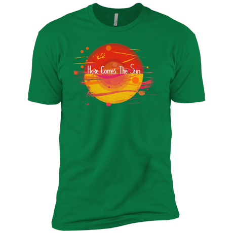 T-Shirts Kelly Green / X-Small Here Comes The Sun (1) Men's Premium T-Shirt