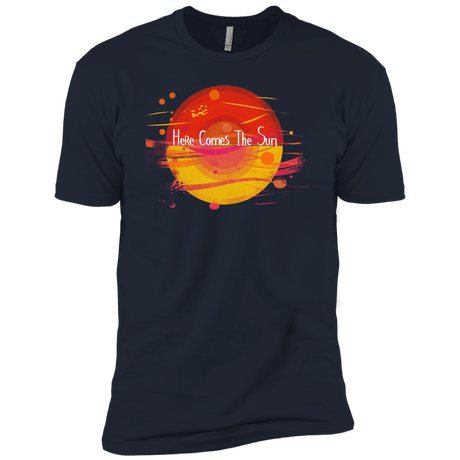 T-Shirts Midnight Navy / X-Small Here Comes The Sun (1) Men's Premium T-Shirt