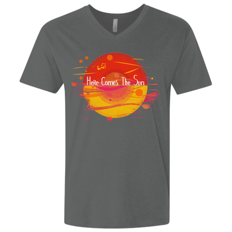 T-Shirts Heavy Metal / X-Small Here Comes The Sun (1) Men's Premium V-Neck