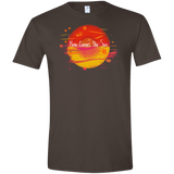 T-Shirts Dark Chocolate / S Here Comes The Sun (1) Men's Semi-Fitted Softstyle