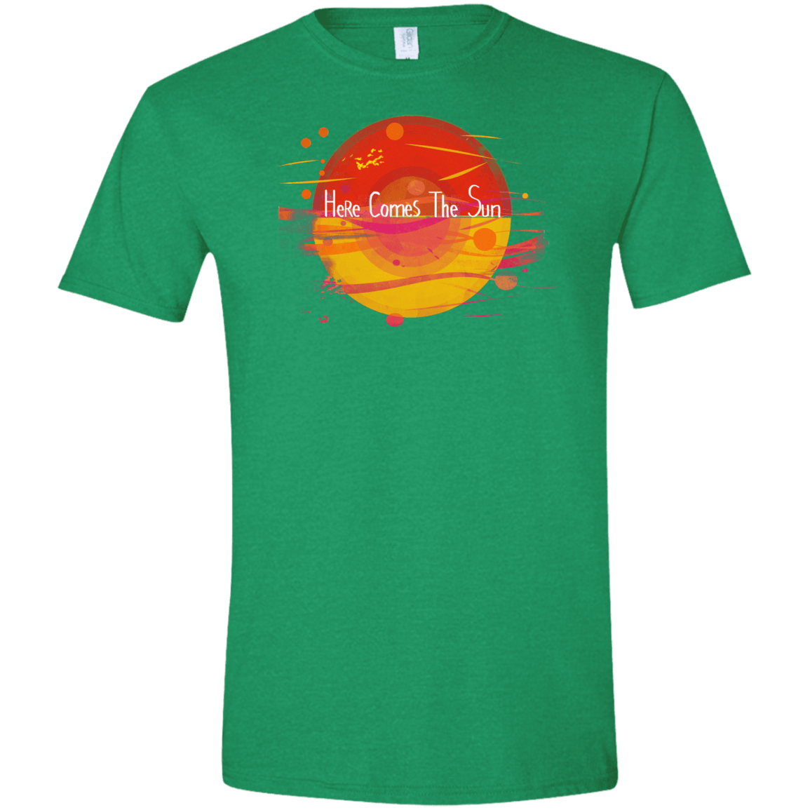 T-Shirts Heather Irish Green / S Here Comes The Sun (1) Men's Semi-Fitted Softstyle