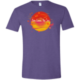 T-Shirts Heather Purple / S Here Comes The Sun (1) Men's Semi-Fitted Softstyle