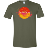 T-Shirts Military Green / S Here Comes The Sun (1) Men's Semi-Fitted Softstyle