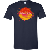 T-Shirts Navy / X-Small Here Comes The Sun (1) Men's Semi-Fitted Softstyle