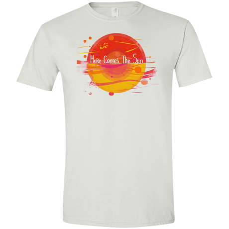 T-Shirts White / X-Small Here Comes The Sun (1) Men's Semi-Fitted Softstyle