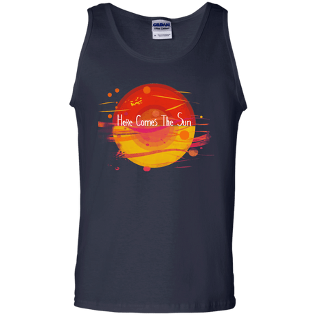 T-Shirts Navy / S Here Comes The Sun (1) Men's Tank Top