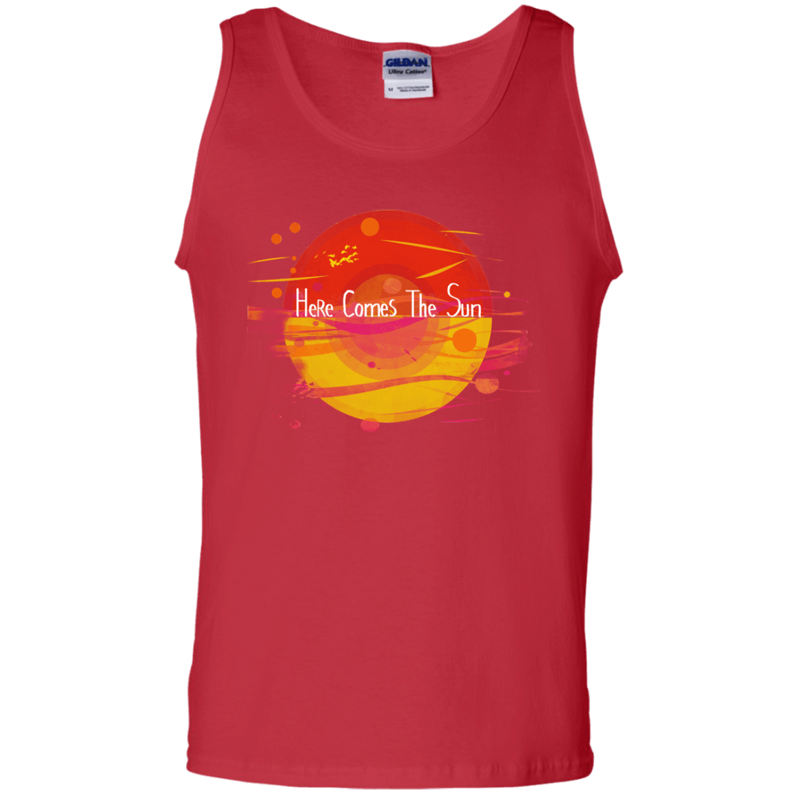T-Shirts Red / S Here Comes The Sun (1) Men's Tank Top