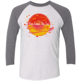 T-Shirts Heather White/Premium Heather / X-Small Here Comes The Sun (1) Men's Triblend 3/4 Sleeve