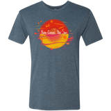 T-Shirts Indigo / S Here Comes The Sun (1) Men's Triblend T-Shirt