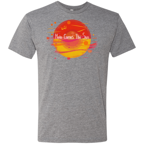 T-Shirts Premium Heather / S Here Comes The Sun (1) Men's Triblend T-Shirt