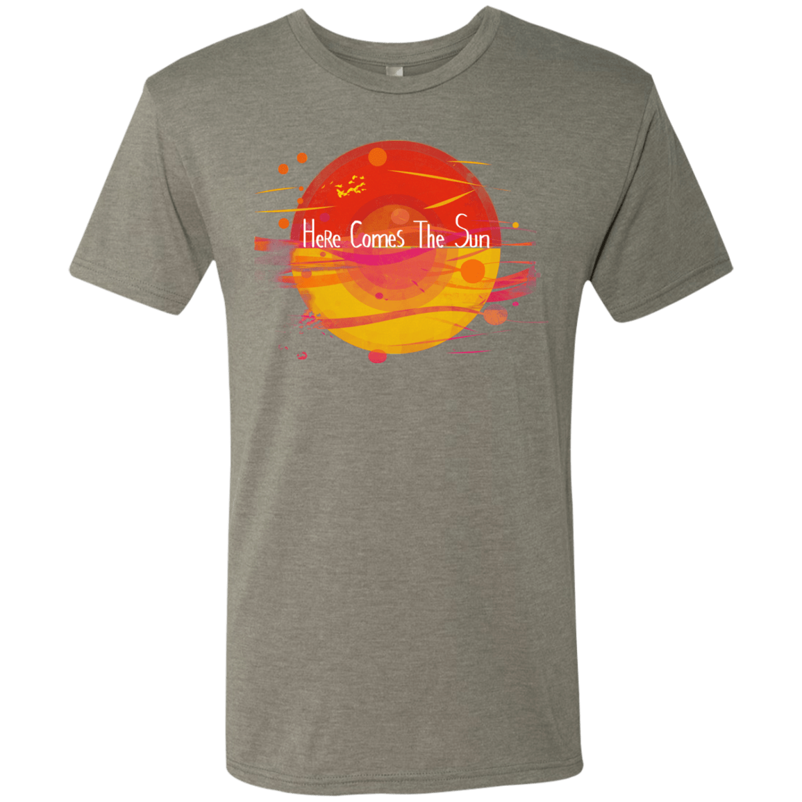 T-Shirts Venetian Grey / S Here Comes The Sun (1) Men's Triblend T-Shirt