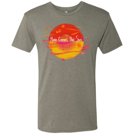 T-Shirts Venetian Grey / S Here Comes The Sun (1) Men's Triblend T-Shirt