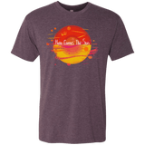 T-Shirts Vintage Purple / S Here Comes The Sun (1) Men's Triblend T-Shirt