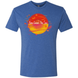 T-Shirts Vintage Royal / S Here Comes The Sun (1) Men's Triblend T-Shirt