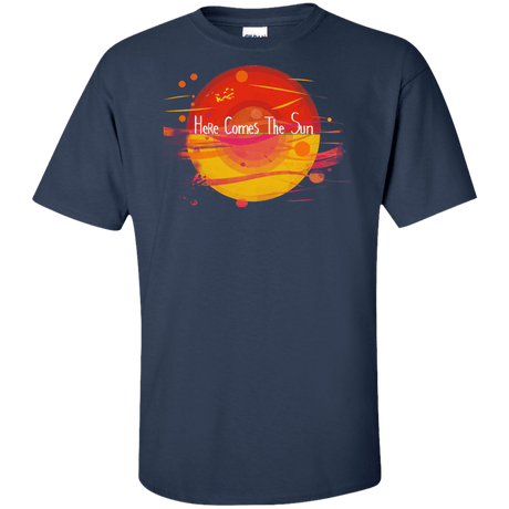 T-Shirts Navy / XLT Here Comes The Sun (1) Tall T-Shirt