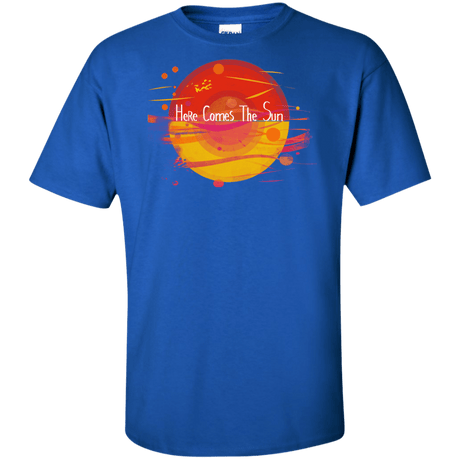 T-Shirts Royal / XLT Here Comes The Sun (1) Tall T-Shirt