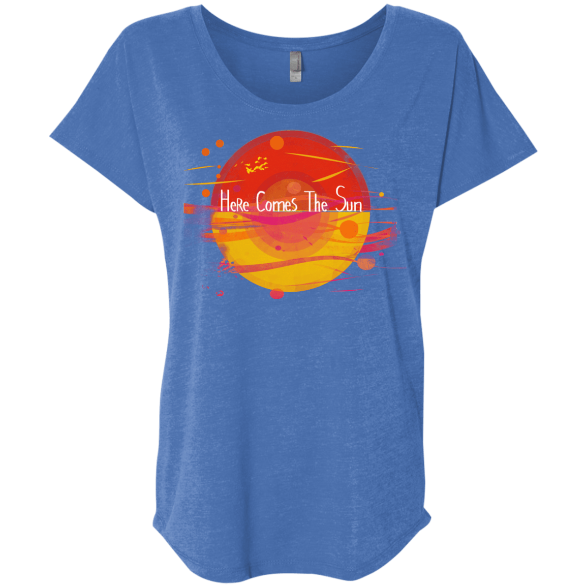 T-Shirts Vintage Royal / X-Small Here Comes The Sun (1) Triblend Dolman Sleeve