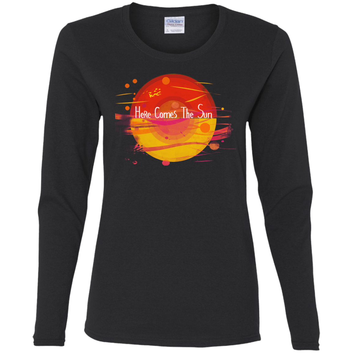 T-Shirts Black / S Here Comes The Sun (1) Women's Long Sleeve T-Shirt